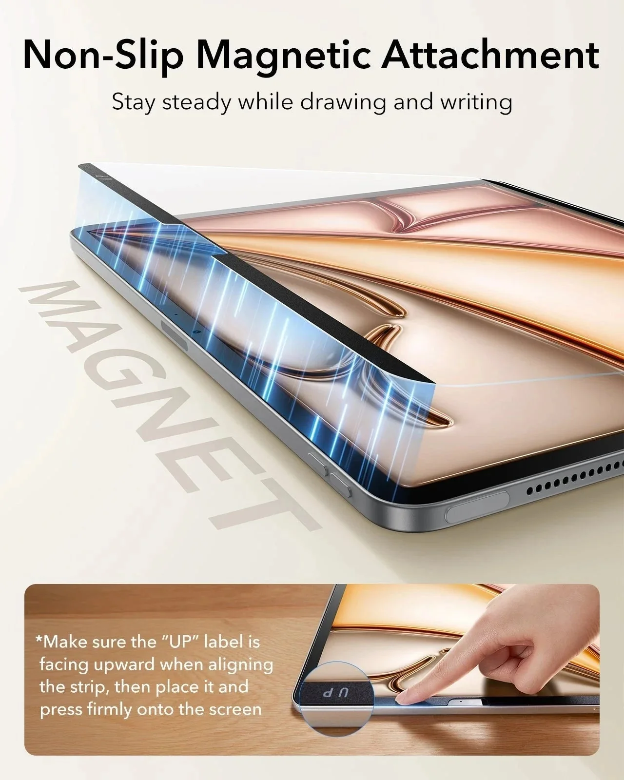 iPad Air 11" (M4) 2026 Paper-Feel Magnetic Screen Protector - 1 Pack - Image 7