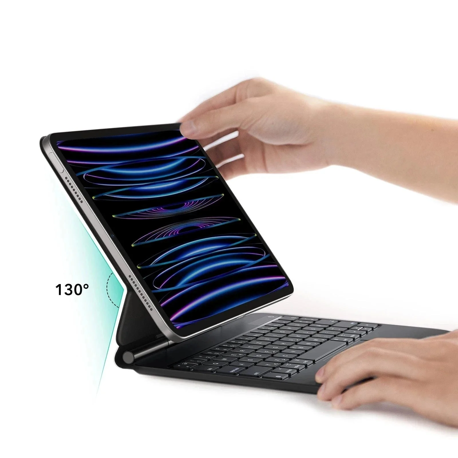 iPad Air 11” (2025) Rebound Magnetic Keyboard Case - DE Layout - Image 10