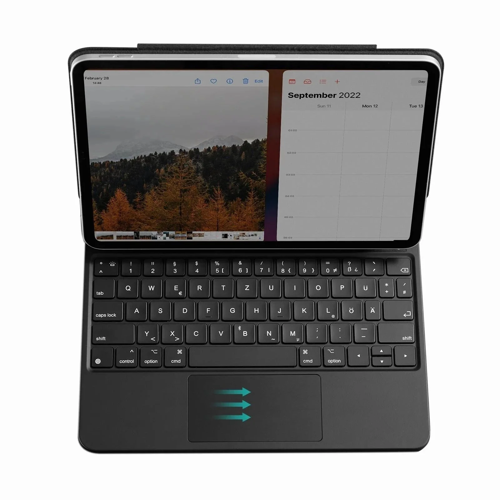 iPad Air 11” (2025) Rebound Magnetic Keyboard Case - DE Layout - Image 12