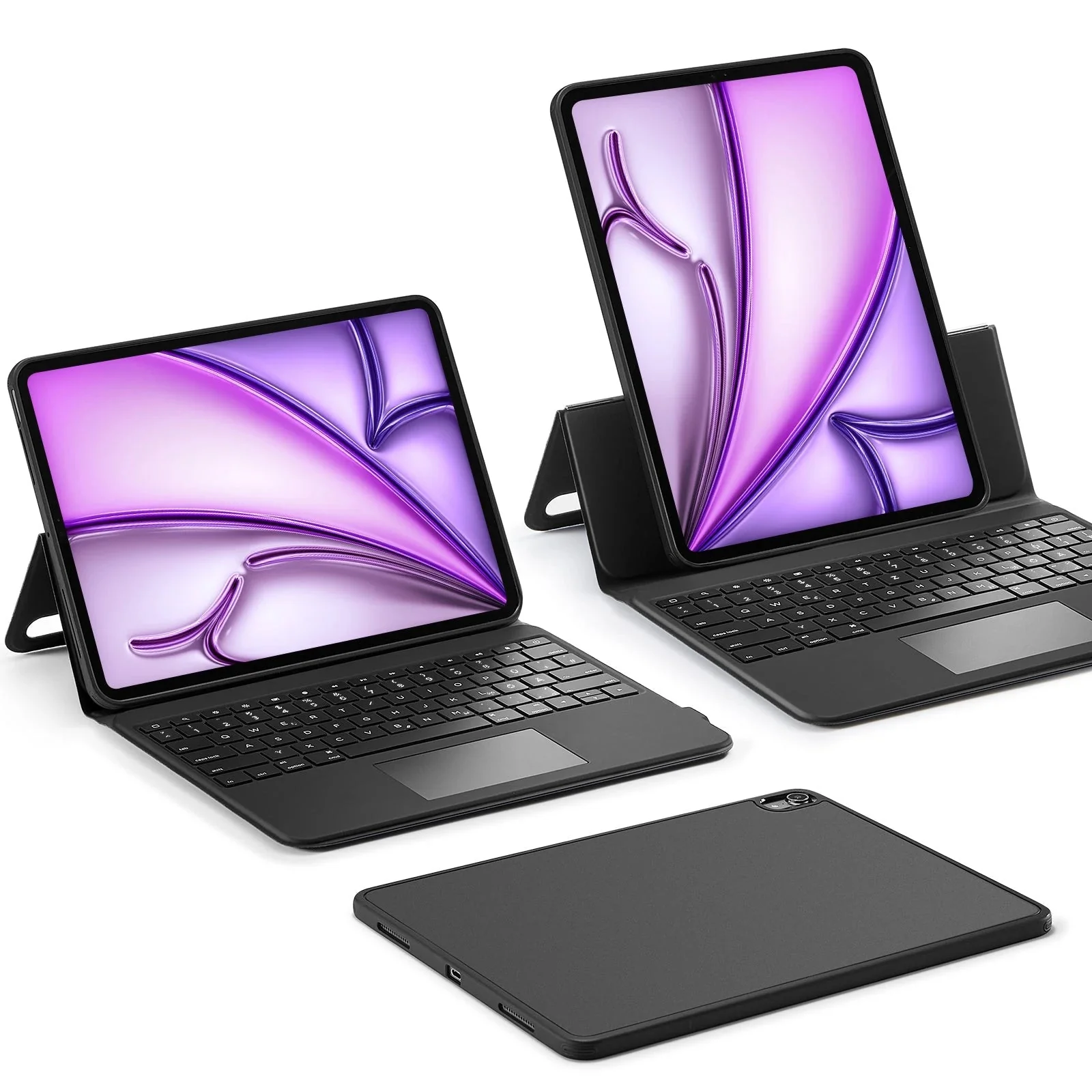 iPad Air 13” (2024) Ascend Keyboard Case - DE Layout-Black  - Image 3