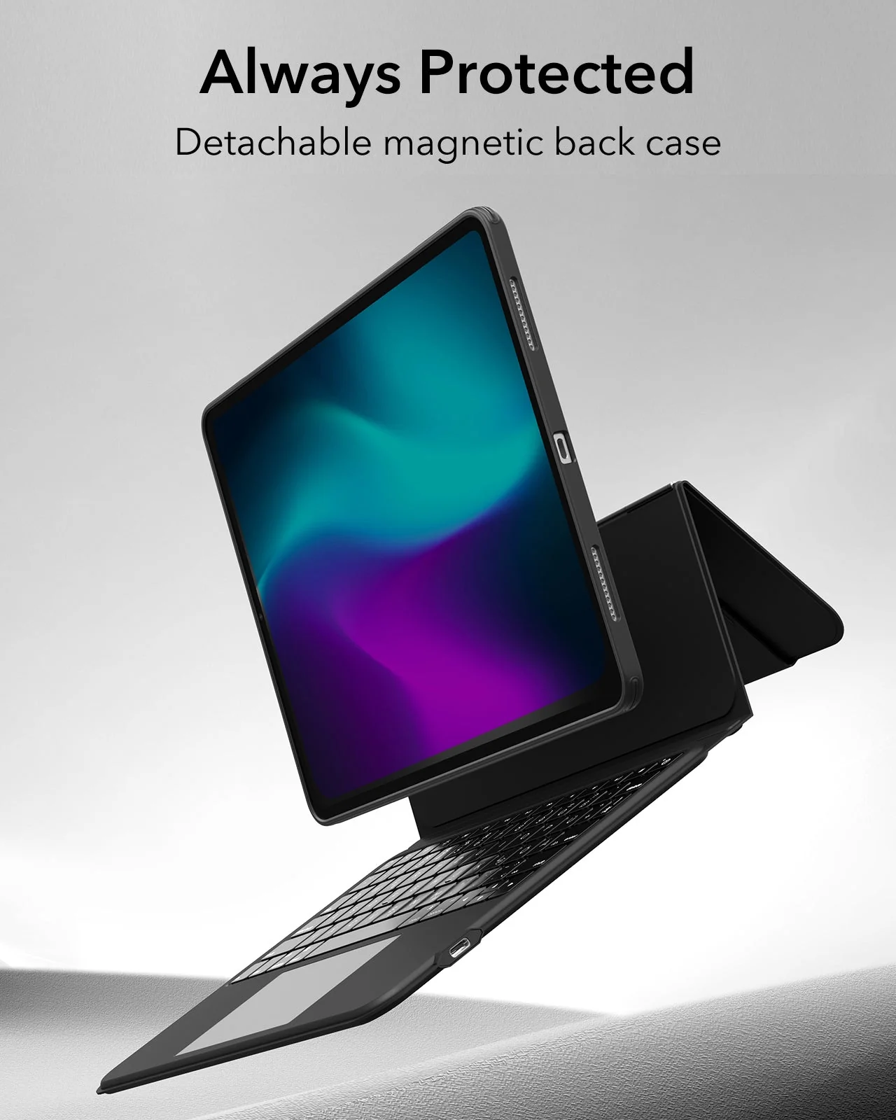 iPad Air 13” (2024) Ascend Keyboard Case - DE Layout-Black  - Image 7