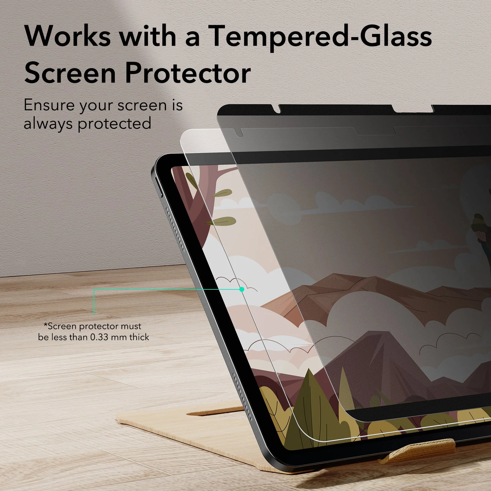iPad Air 13" (2024) Magnetic Privacy Screen Protector - 1 Pack - Image 5