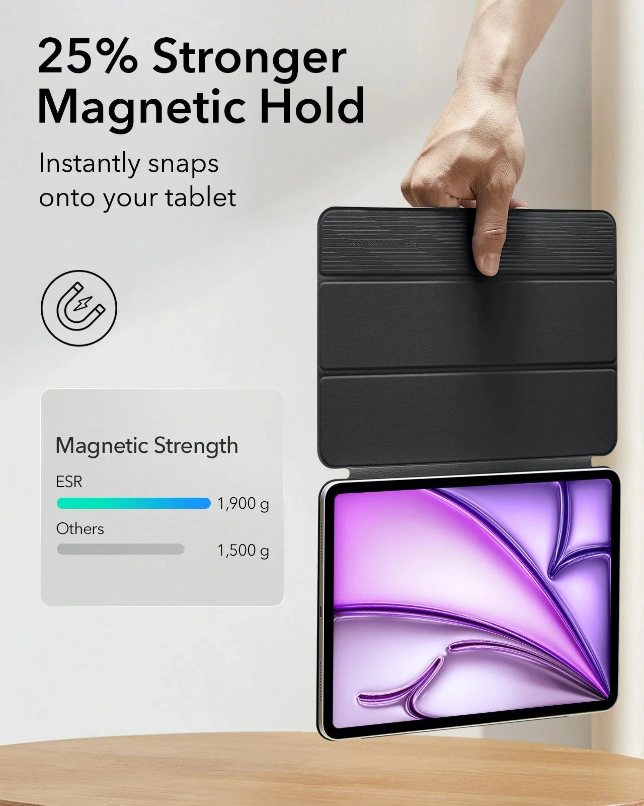 iPad Air 13ʺ (2024) Rebound Magnetic Case - Purple - Image 4