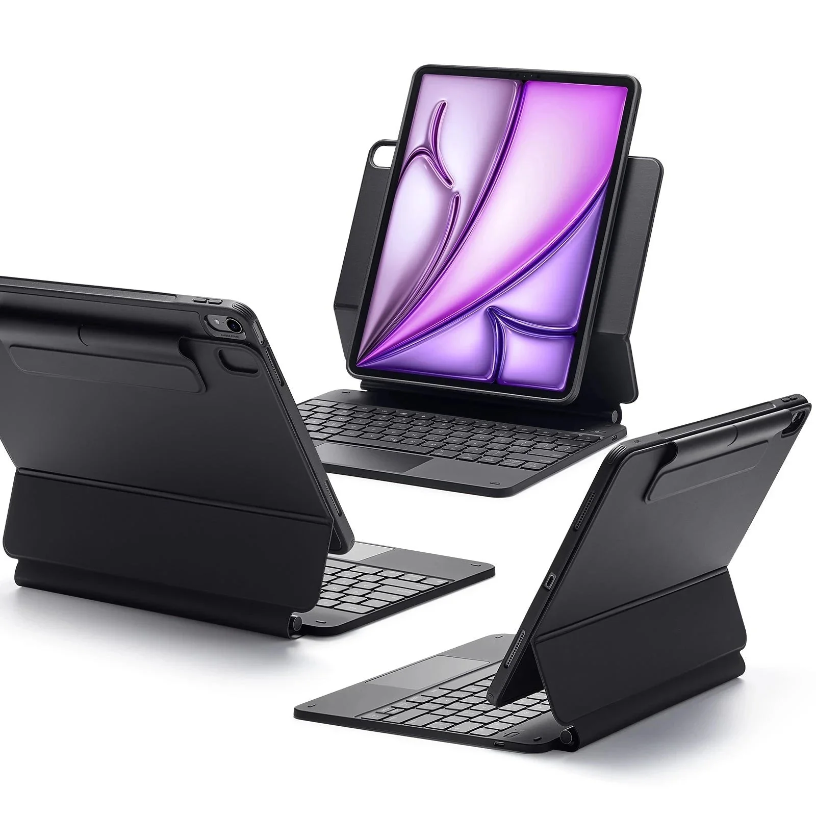 iPad Air 13” (2024) Rebound Magnetic Keyboard Case 360 - DE Layout-Black - Image 3