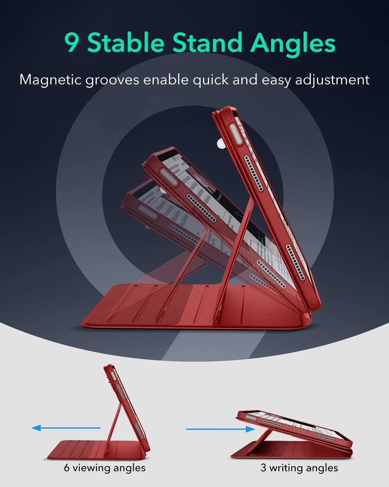 iPad Air 13ʺ (2024) Shift Magnetic Case - Red - Image 4