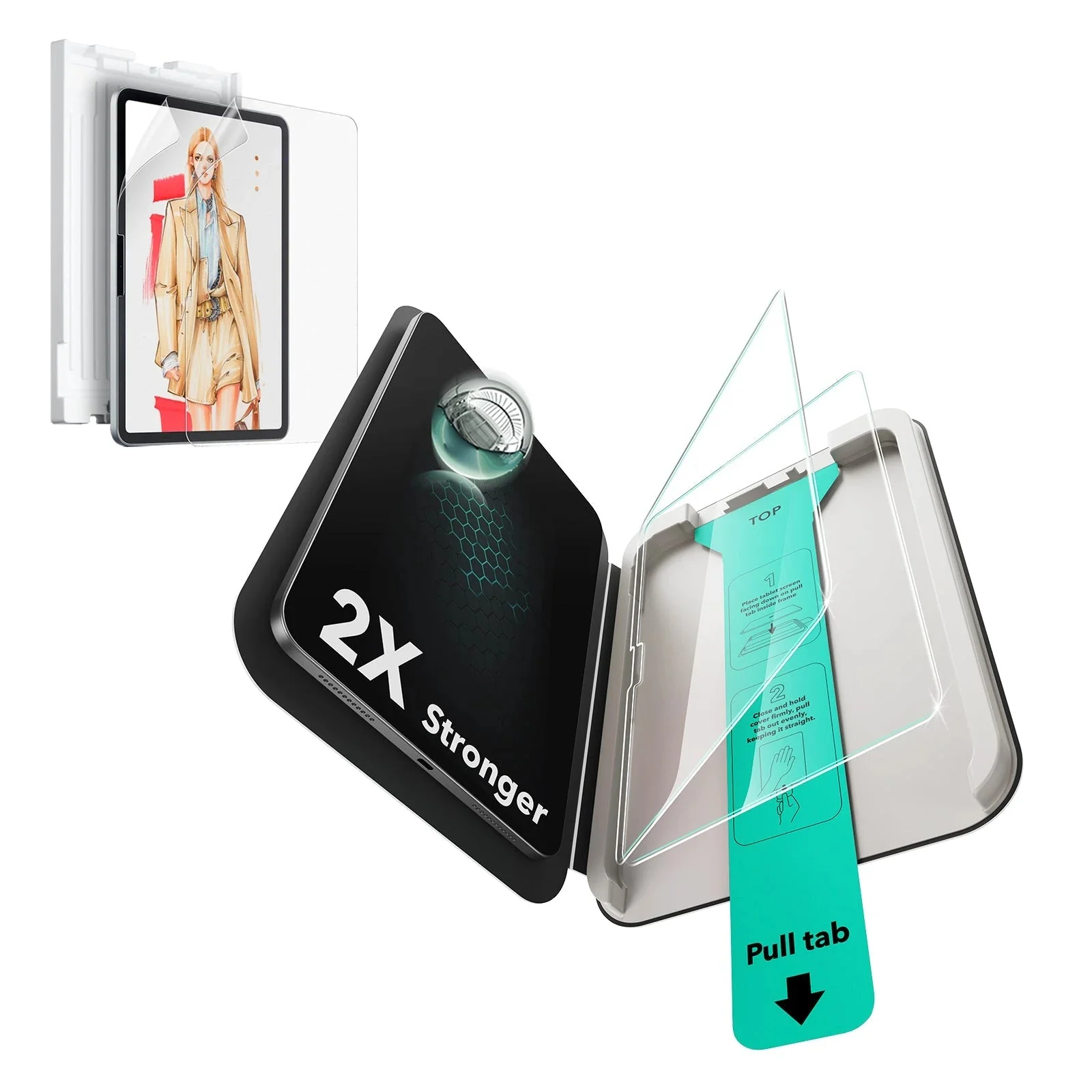 iPad Air 13" (2025) Paper-Feel Screen Protector Set - 2 Paper-Feel + 2 UltraFit Classic