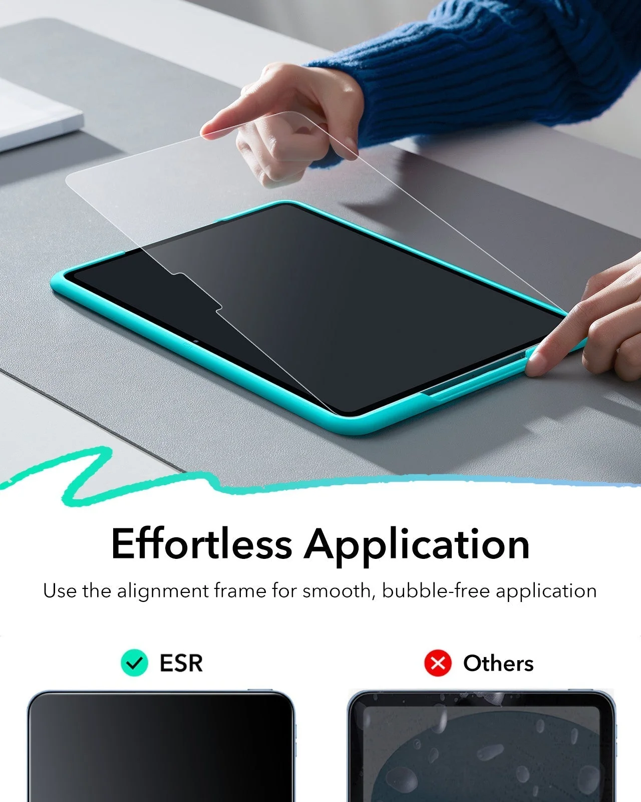 iPad Air 13" (2025) Paper-Feel Tempered Glass Screen Protector - 2 Pack - Image 4