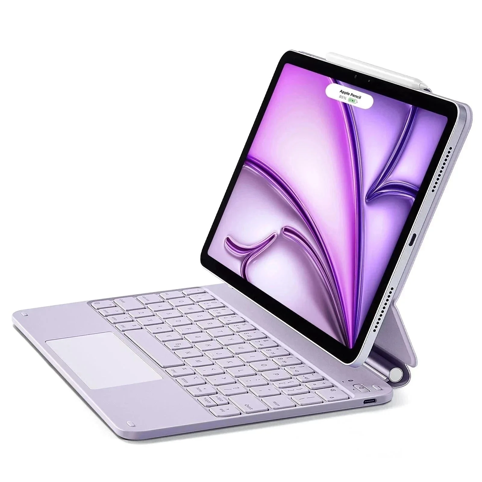 iPad Air 13″ (2025) Rebound Magnetic Keyboard Case - US Layout-Purple