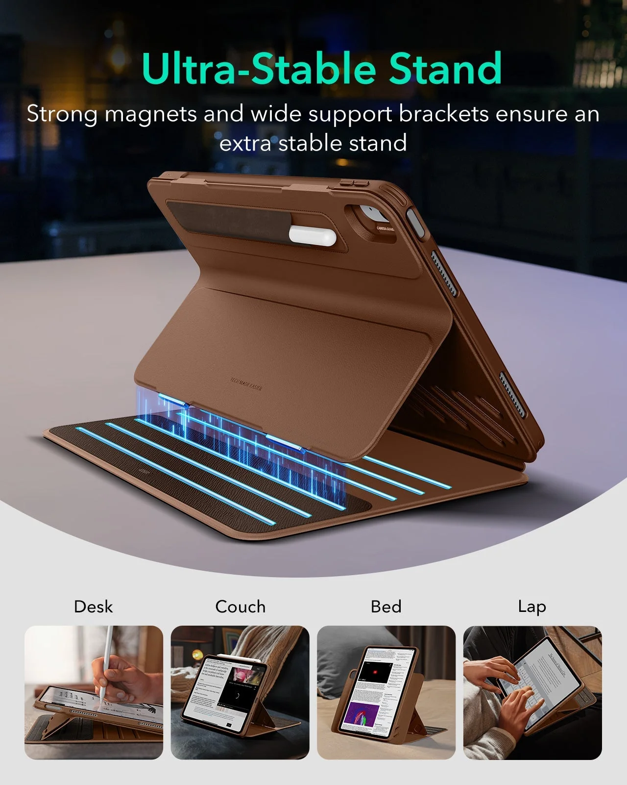 iPad Air 13" (2025) Shift Magnetic Case - Brown - Image 3