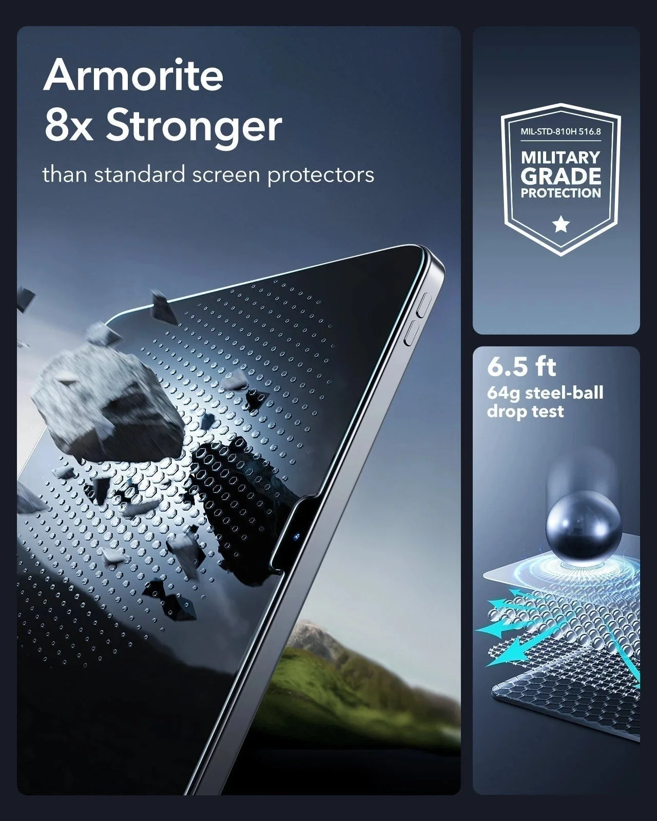 iPad Air 13" (2025) UltraFit Armorite Screen Protector - 2 Pack - Image 6
