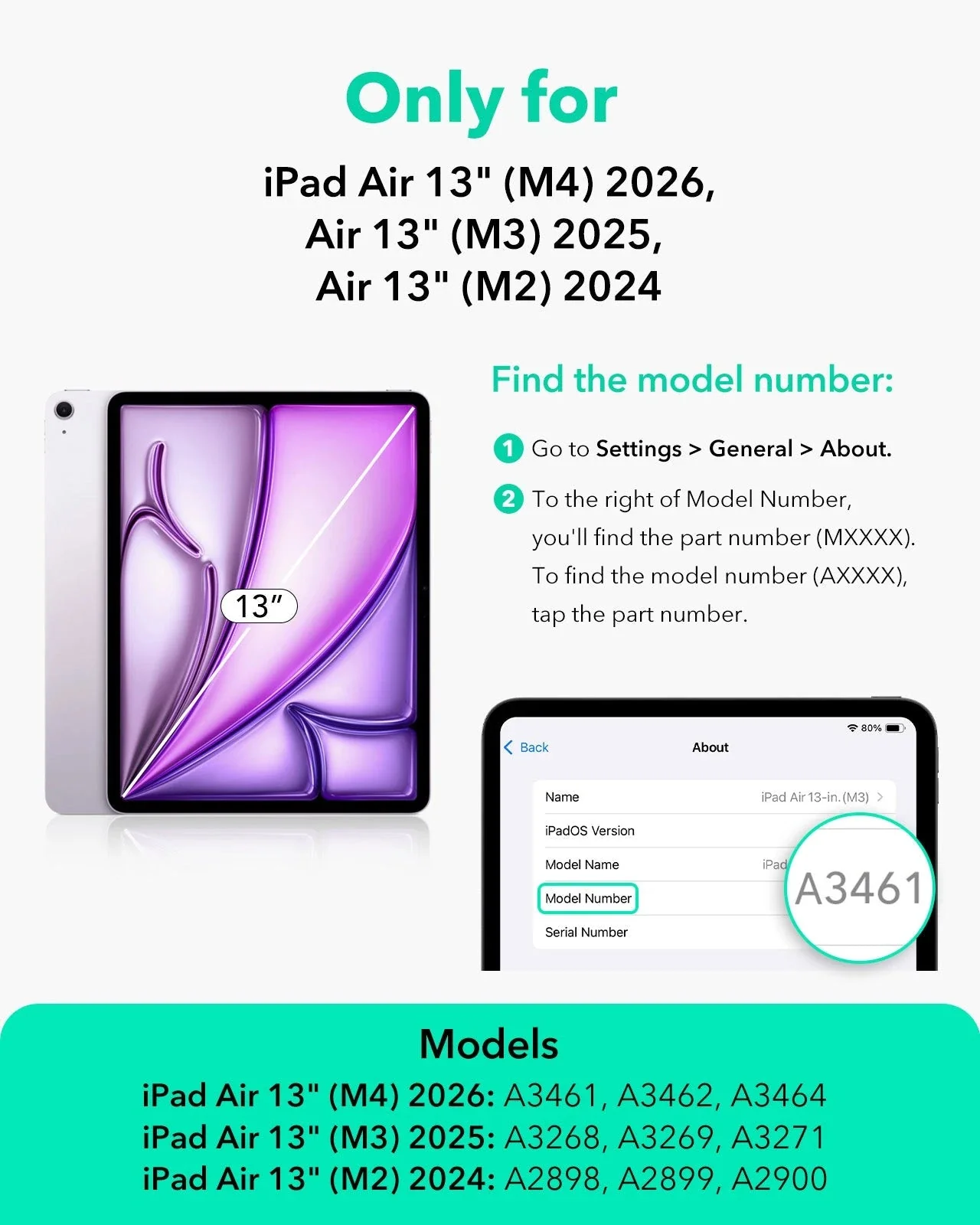 iPad Air 13" (M4) 2026 UltraFit Classic Paper-Feel Screen Protector – 2 Pack - Image 2