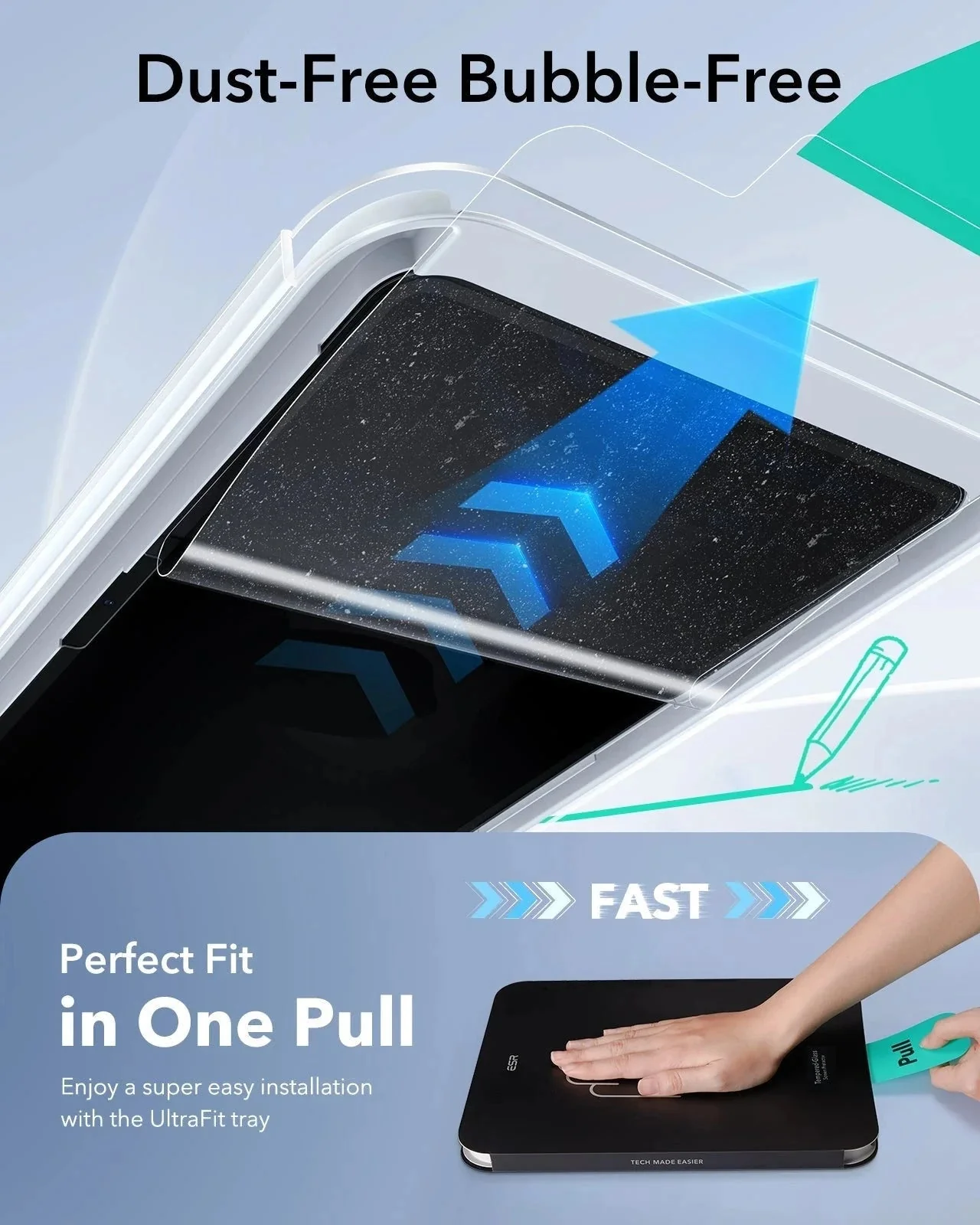 iPad Air 13" (M4) 2026 UltraFit Classic Paper-Feel Screen Protector – 2 Pack - Image 5