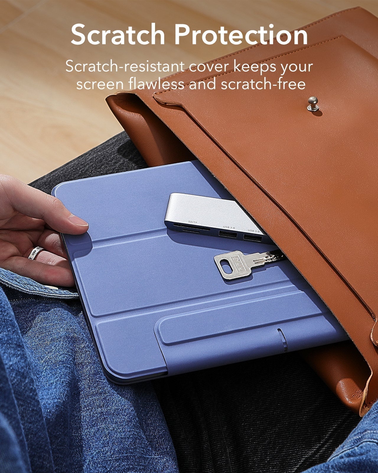 iPad Air 11ʺ (2024), Air 10.9ʺ (5th/4th Gen) Rebound Magnetic Case - Lavender - Image 9