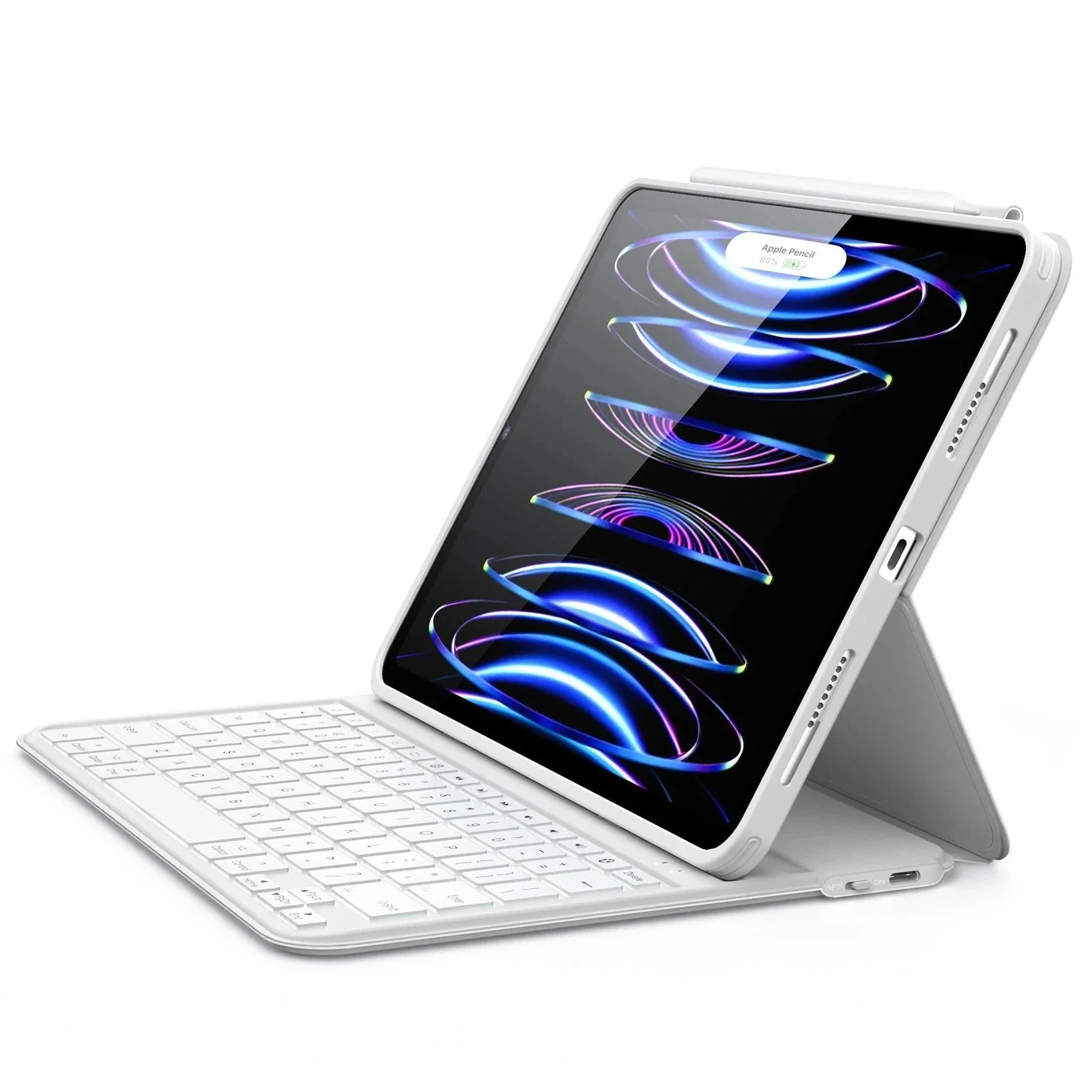 iPad Air 5/4 and Pro 11” Ascend Keyboard Case Lite - DE Layout -White