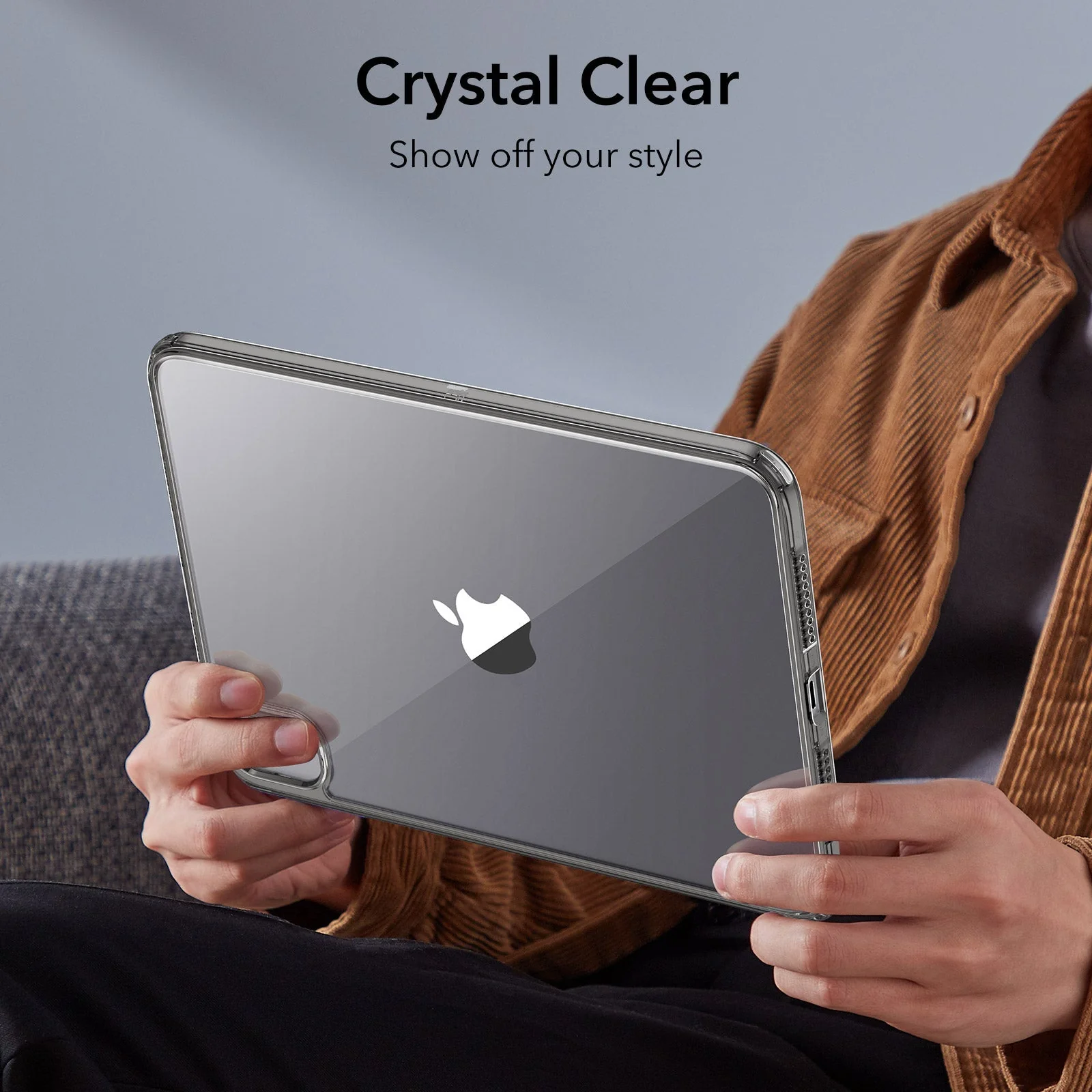 iPad mini 7/mini 6 Classic Hybrid Case - Clear Black - Image 9