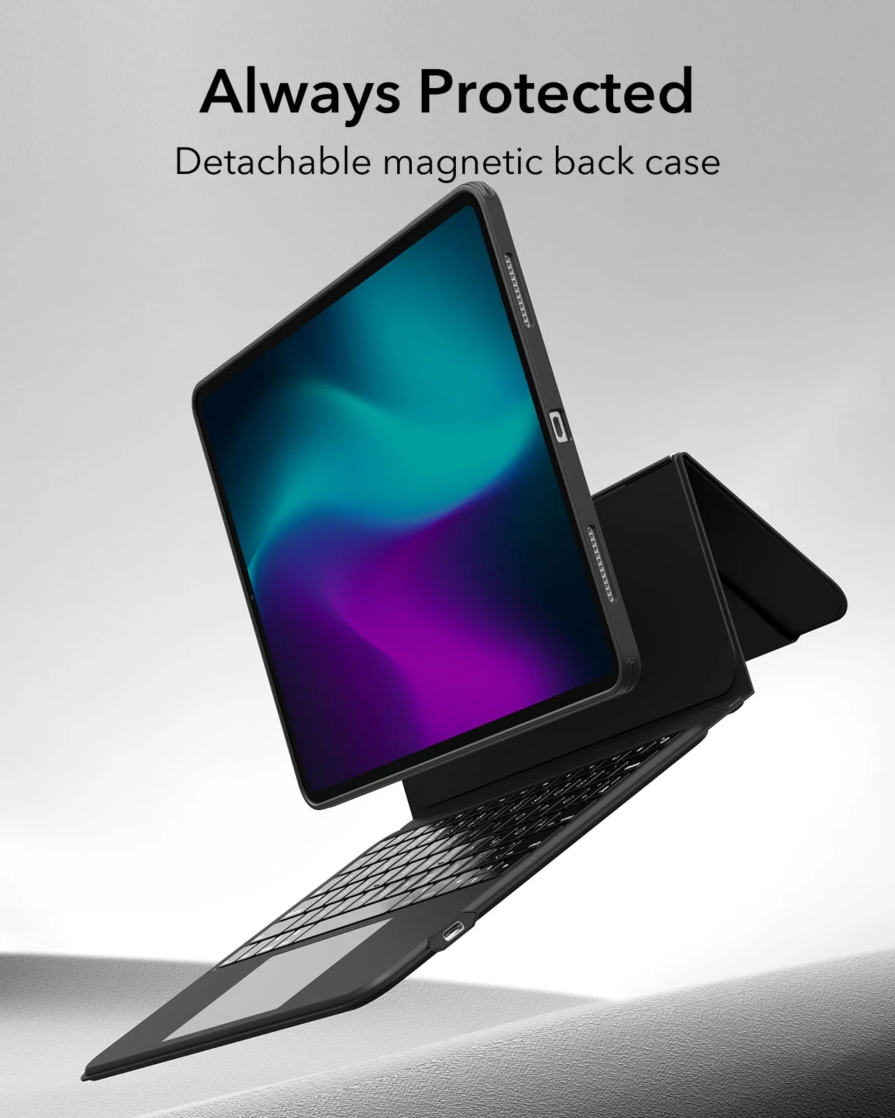 iPad Pro 11” (2024) Ascend Keyboard Case - DE Layout-Black - Image 6
