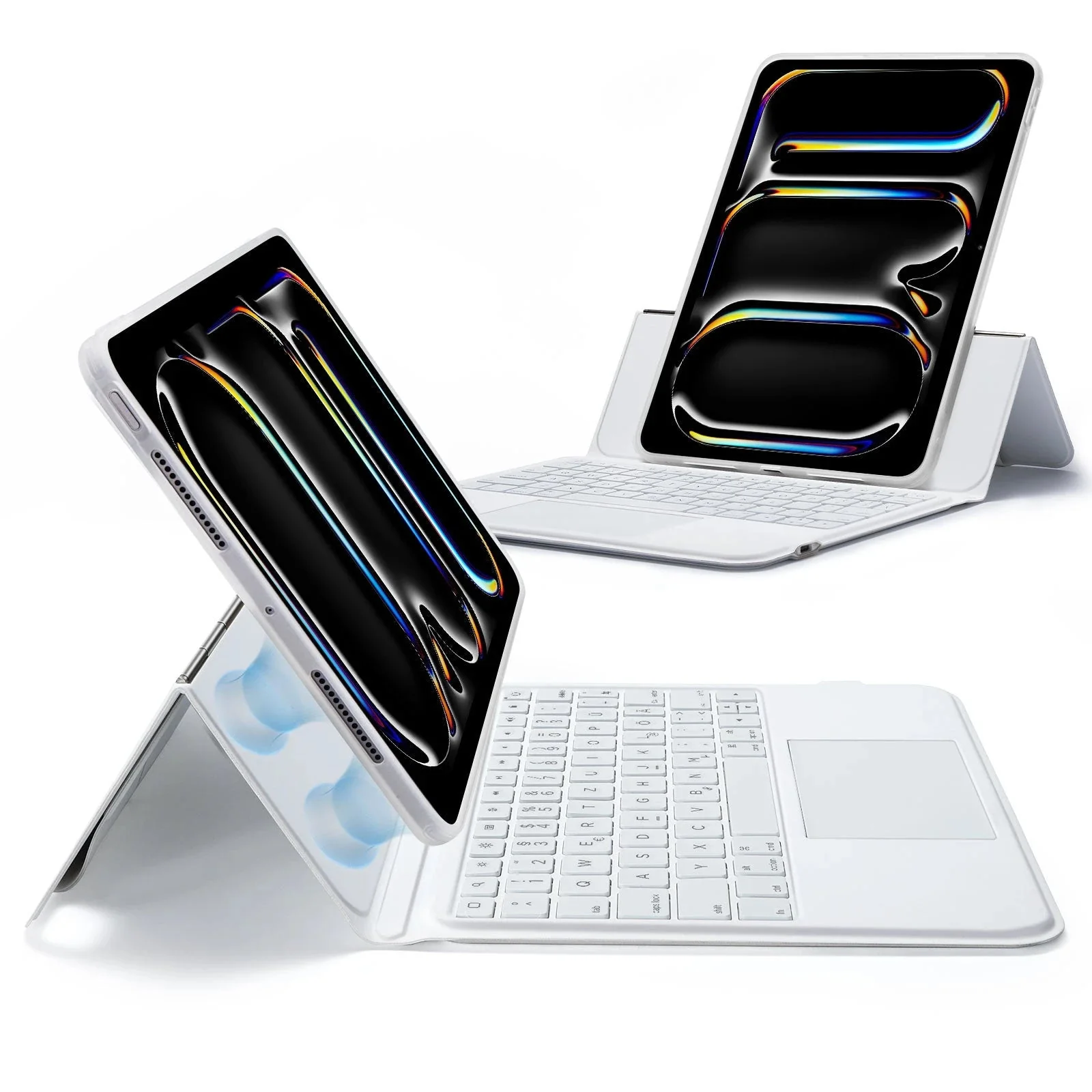 iPad Pro 11” (2024) Ascend Keyboard Case - DE Layout-White