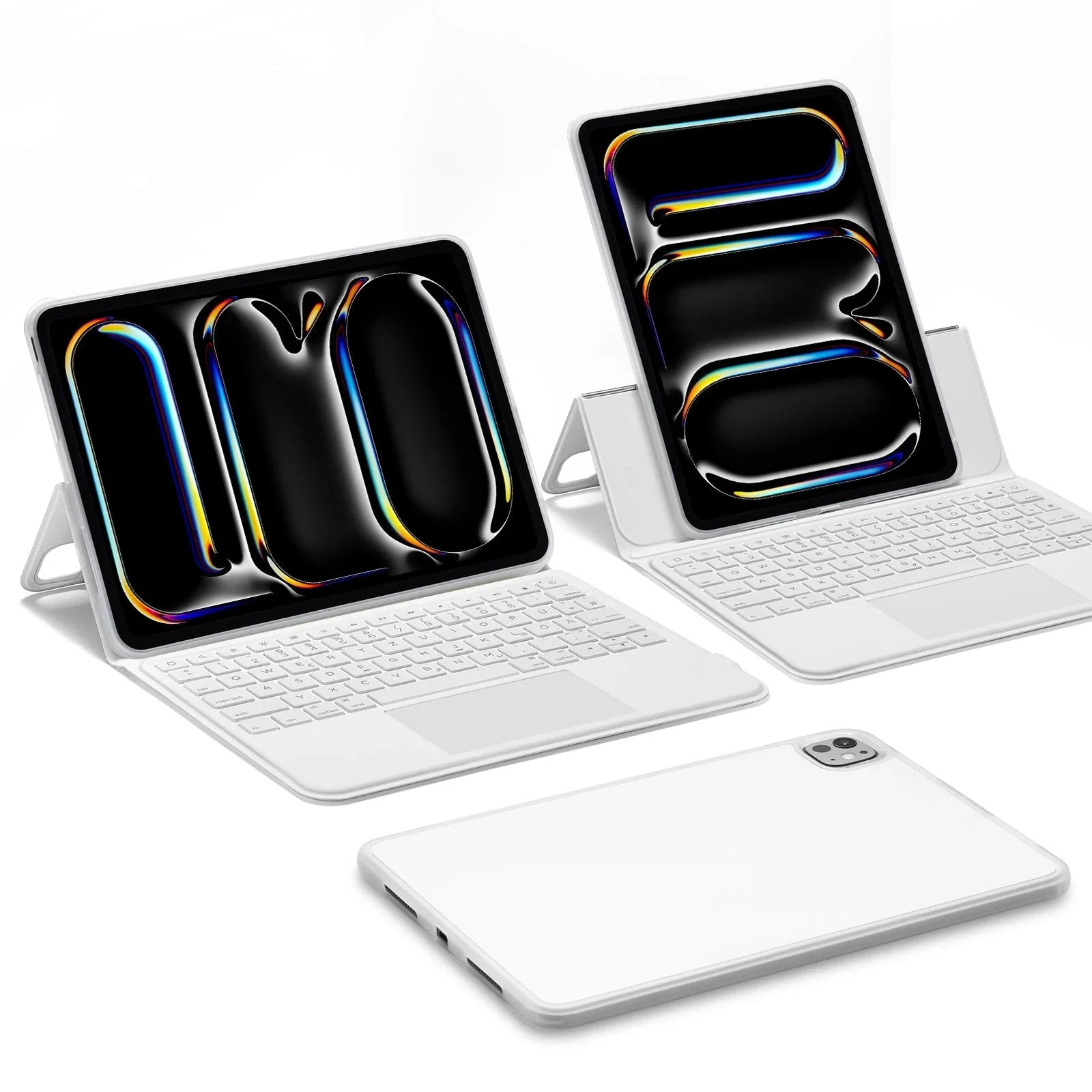 iPad Pro 11” (2024) Ascend Keyboard Case - DE Layout-White - Image 3