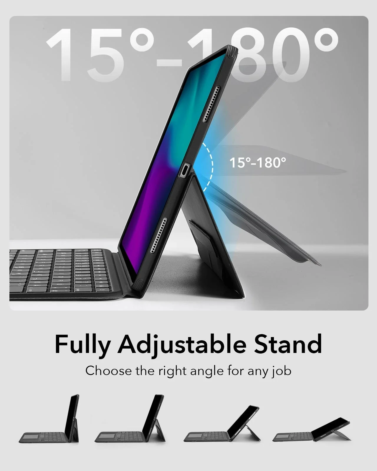 iPad Pro 11” (2024) Ascend Keyboard Case - DE Layout-White - Image 5