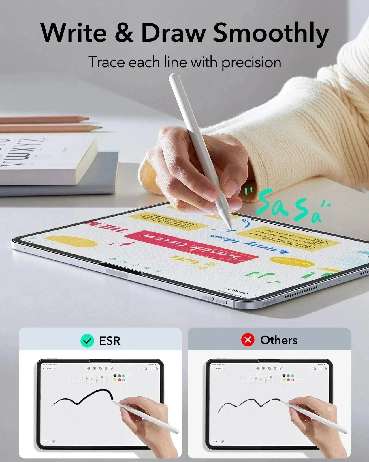 iPad Pro 11" (M4) 2024 UltraFit Paper-Feel Screen Protector – 2 Pack - Image 3
