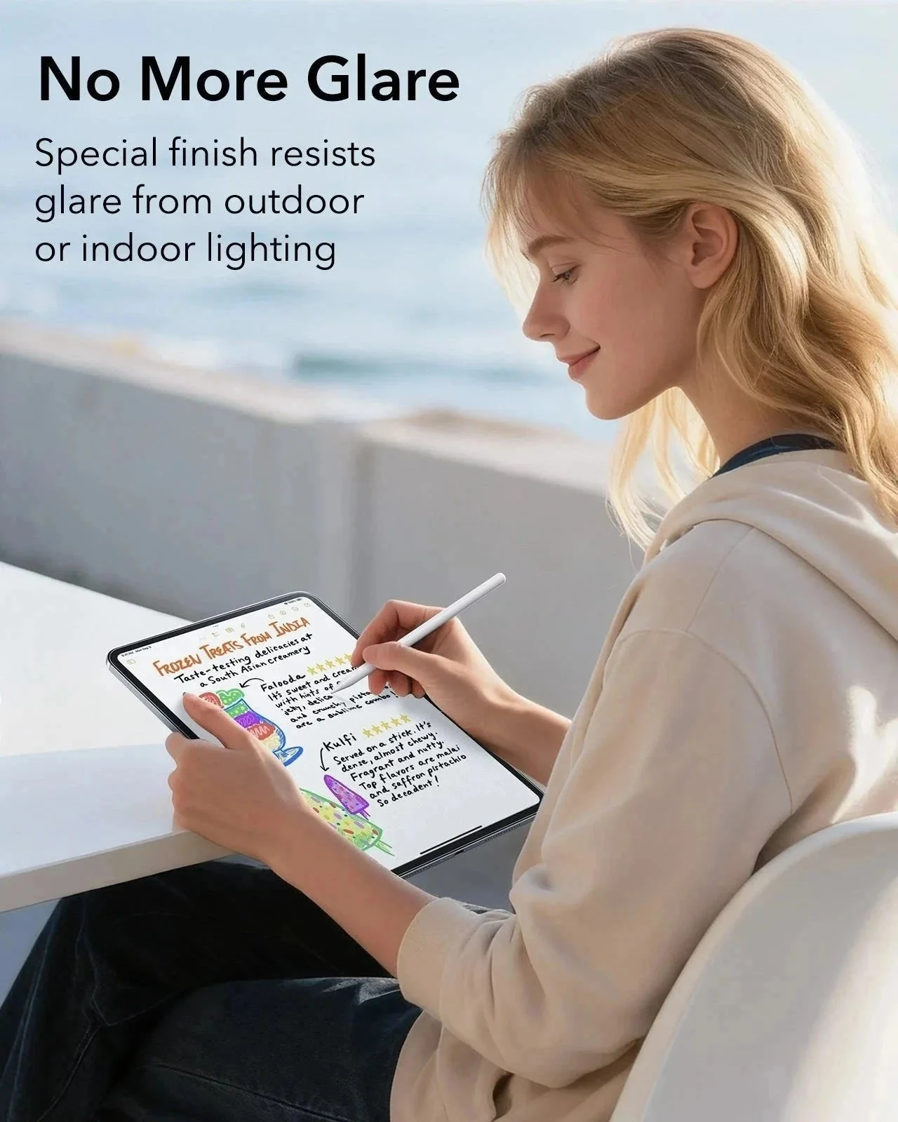 iPad Pro 11" (M4) 2024 UltraFit Paper-Feel Screen Protector – 2 Pack - Image 7