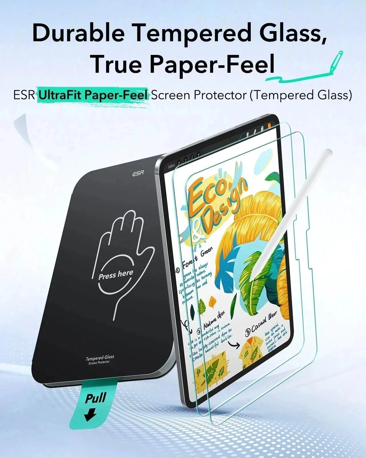 iPad Pro 11" (M5) 2025 UltraFit Paper-Feel Screen Protector – 2 Pack - Image 2