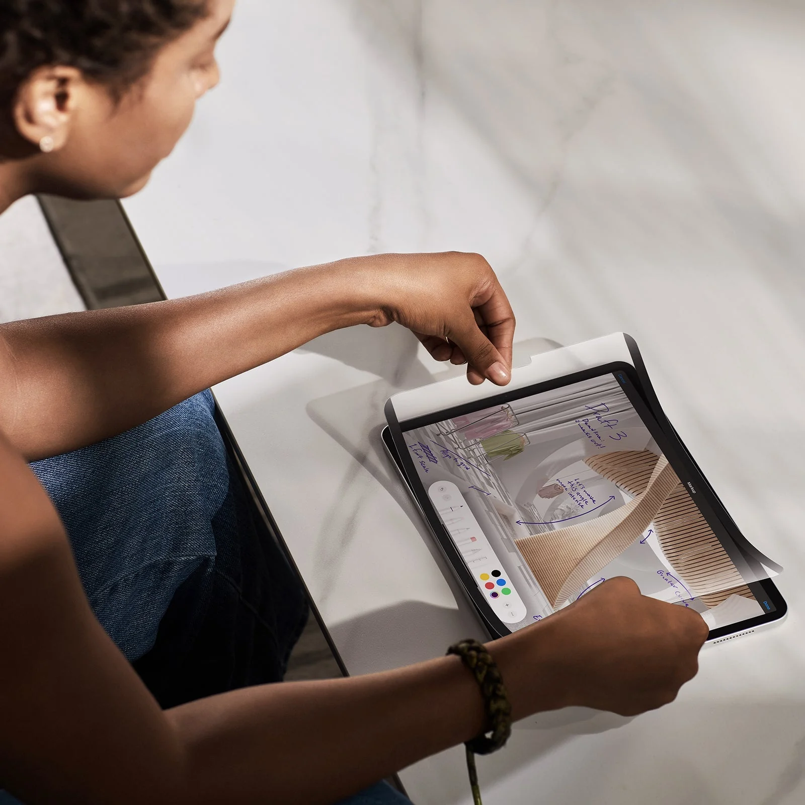 iPad Pro 12,9″ Paper Feel Magnetische Displayschutzfolie - 1 Pack - Image 2