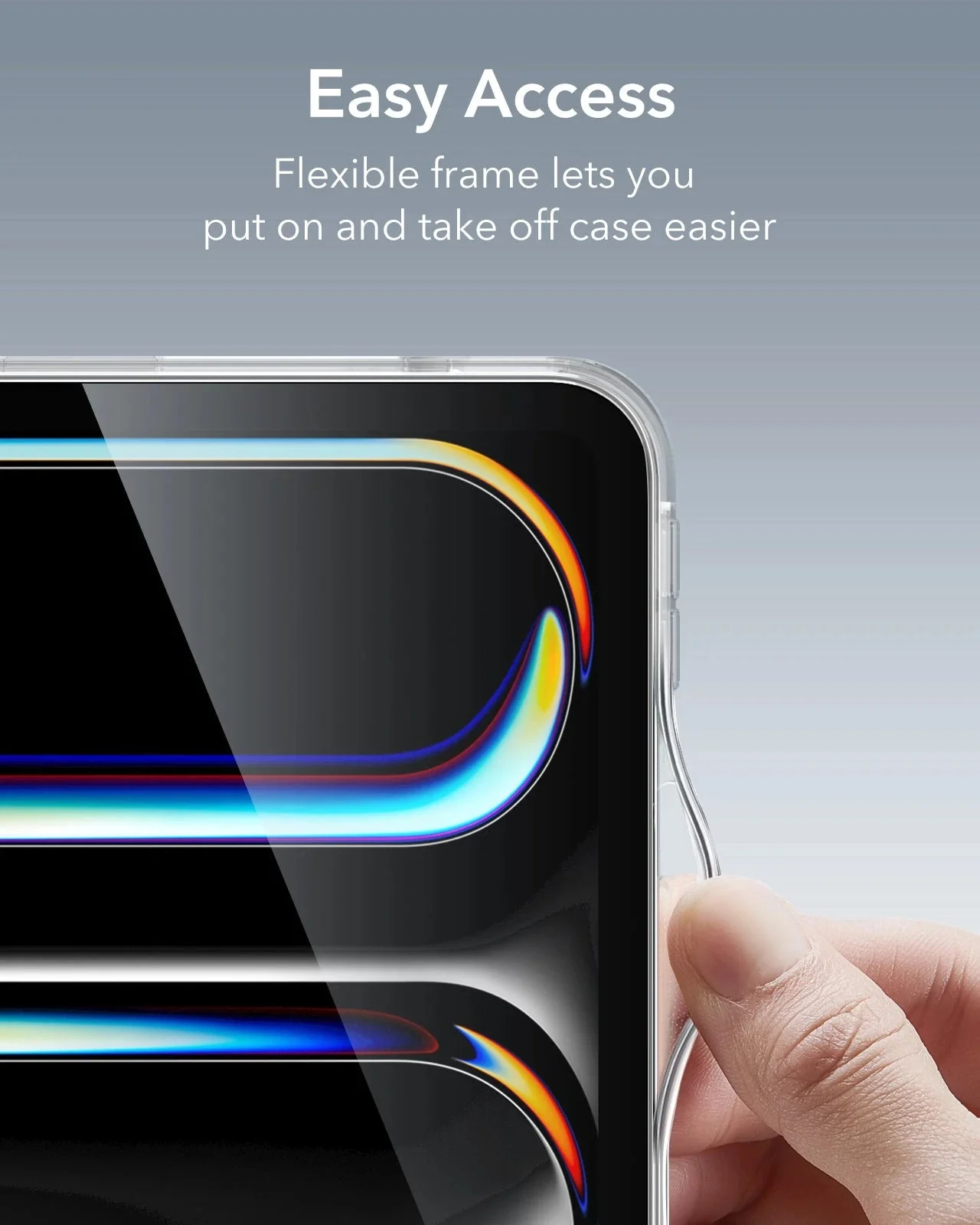 iPad Pro 13ʺ (2024) Classic Hybrid Protection Bundle - Clear - Image 9
