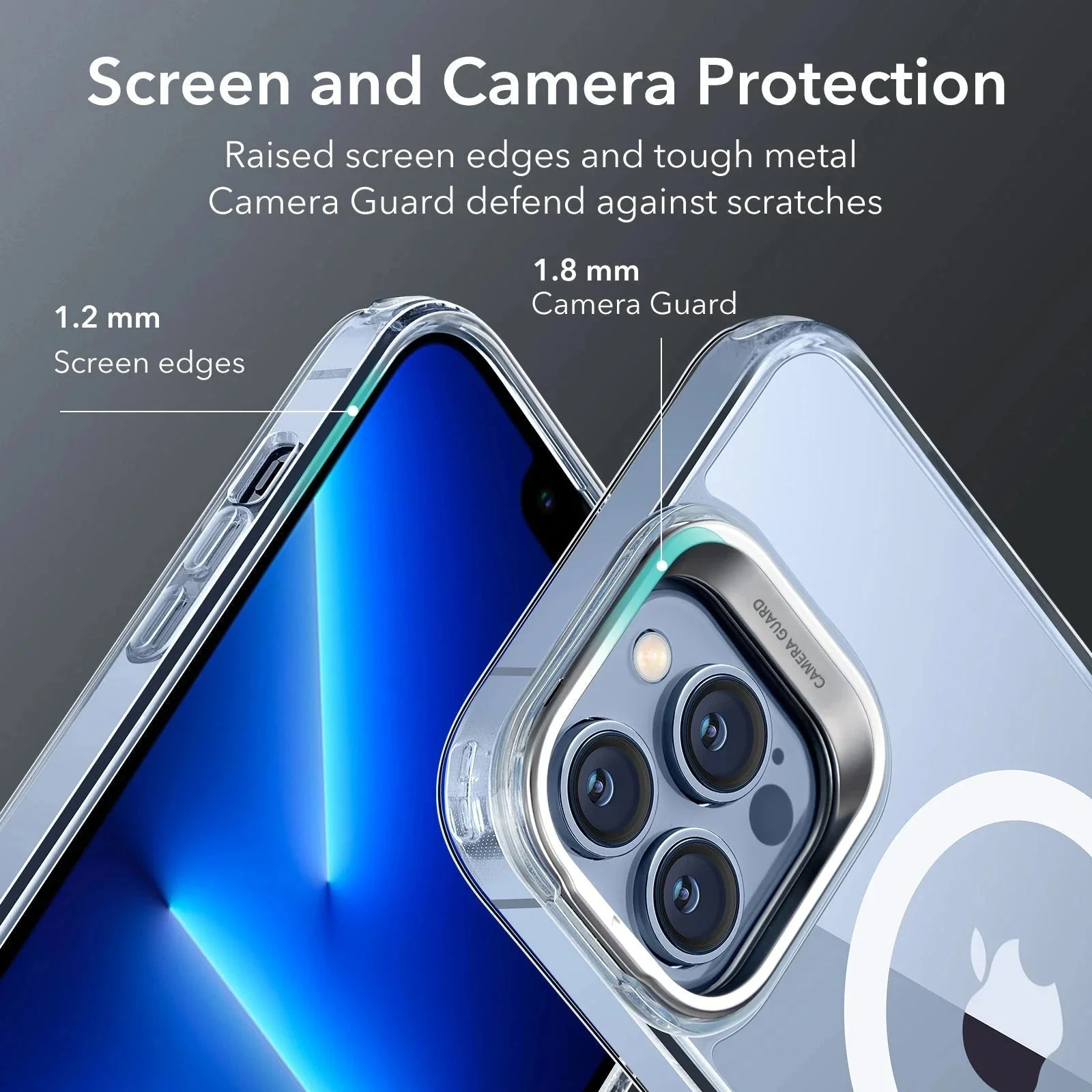 iPhone 13 Pro Classic Hybrid Case with Stash Stand (HaloLock) - Clear - Image 8