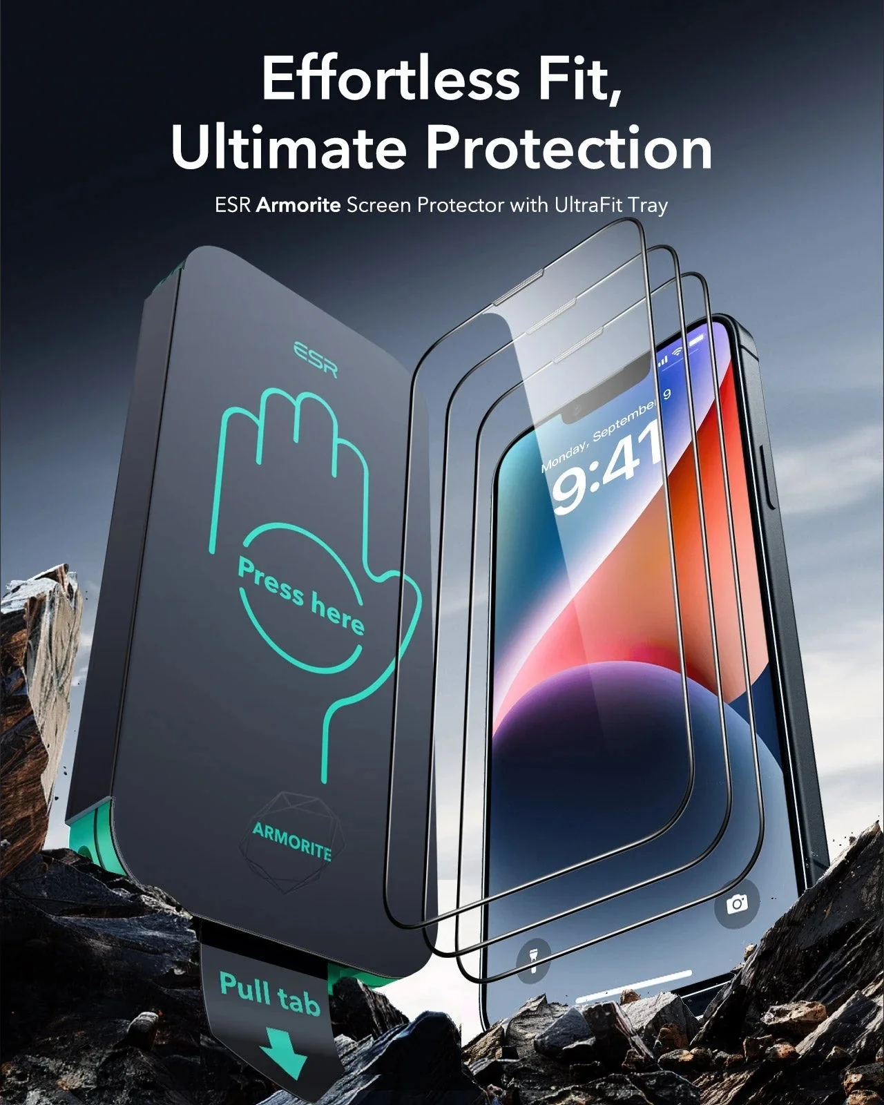 iPhone 14/13/13 Pro UltraFit Armorite Screen Protector - 3 Pack - Image 2