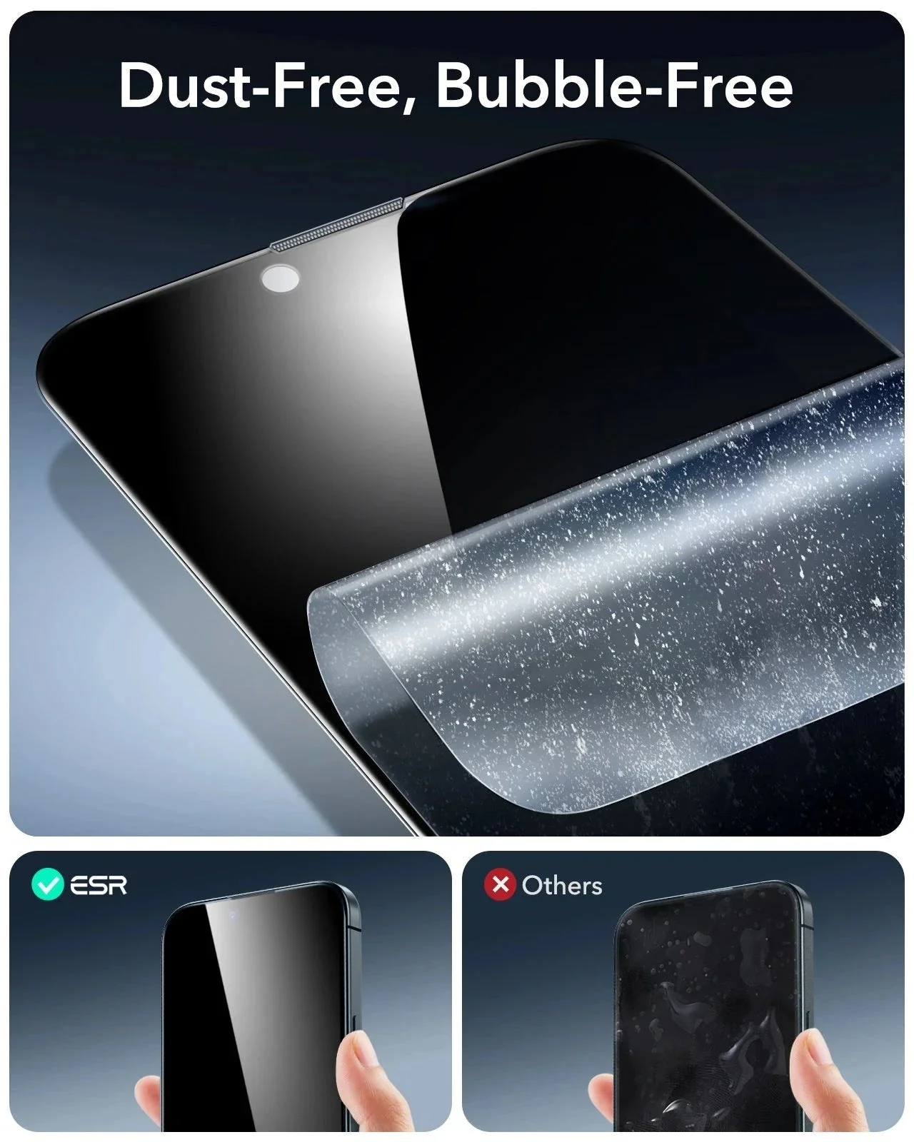 iPhone 14 Plus/13 Pro Max UltraFit Armorite Privacy Screen Protector - 3 Pack - Image 5