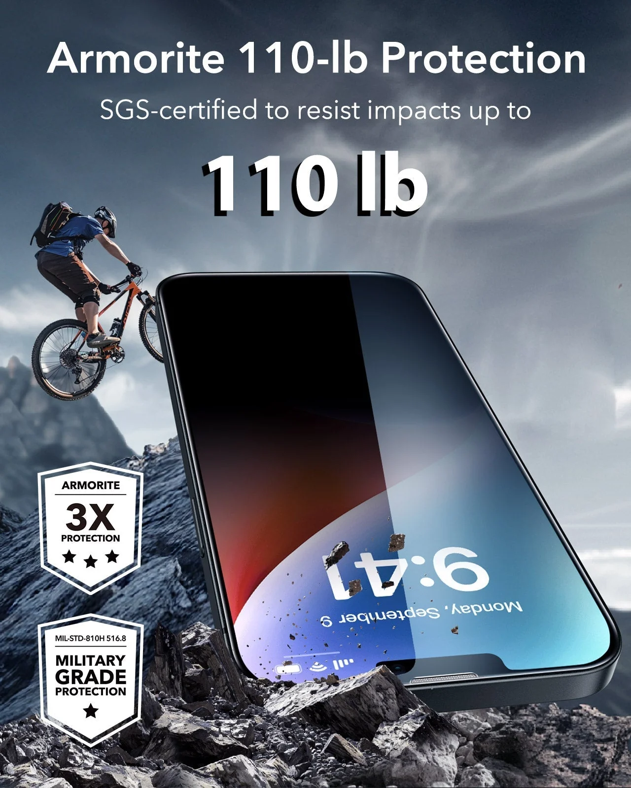 iPhone 14 Plus/13 Pro Max UltraFit Armorite Privacy Screen Protector - 3 Pack - Image 6
