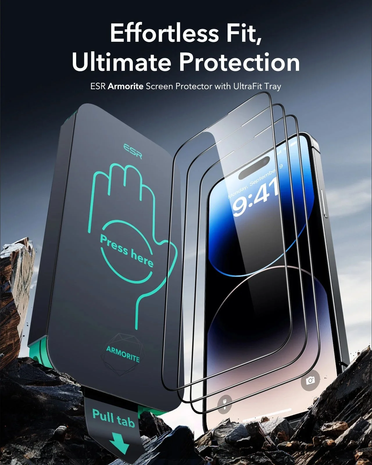iPhone 14 Pro Max UltraFit Armorite Screen Protector - 3 Pack - Image 2
