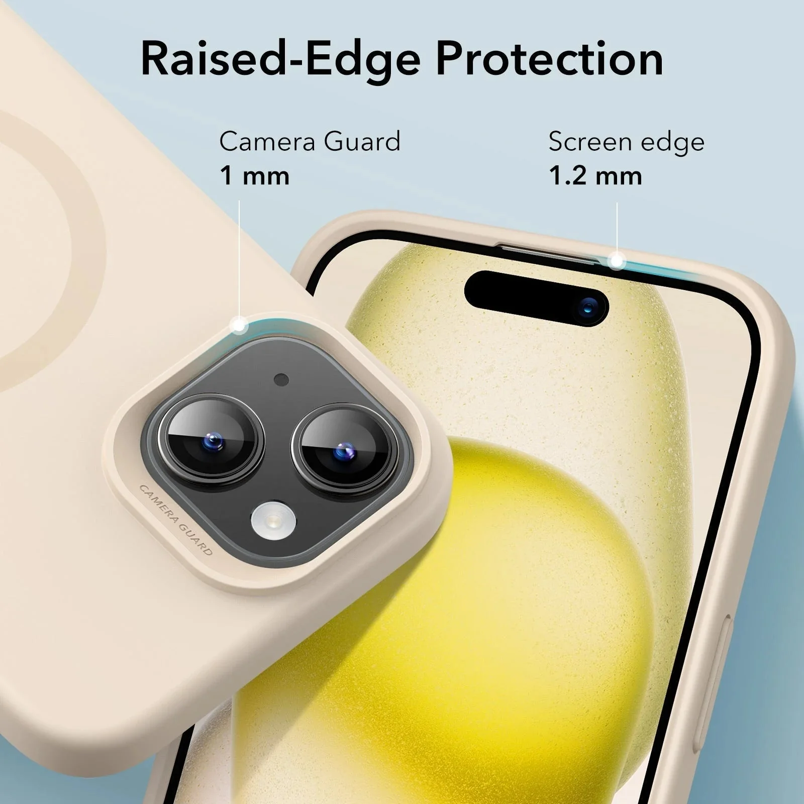 iPhone 15 Cloud Soft Case (HaloLock) - Black - Image 6