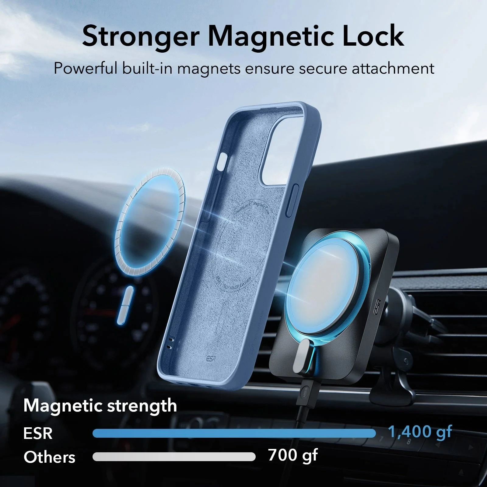 iPhone 15 Cloud Soft Case (HaloLock) - Light Blue - Image 5