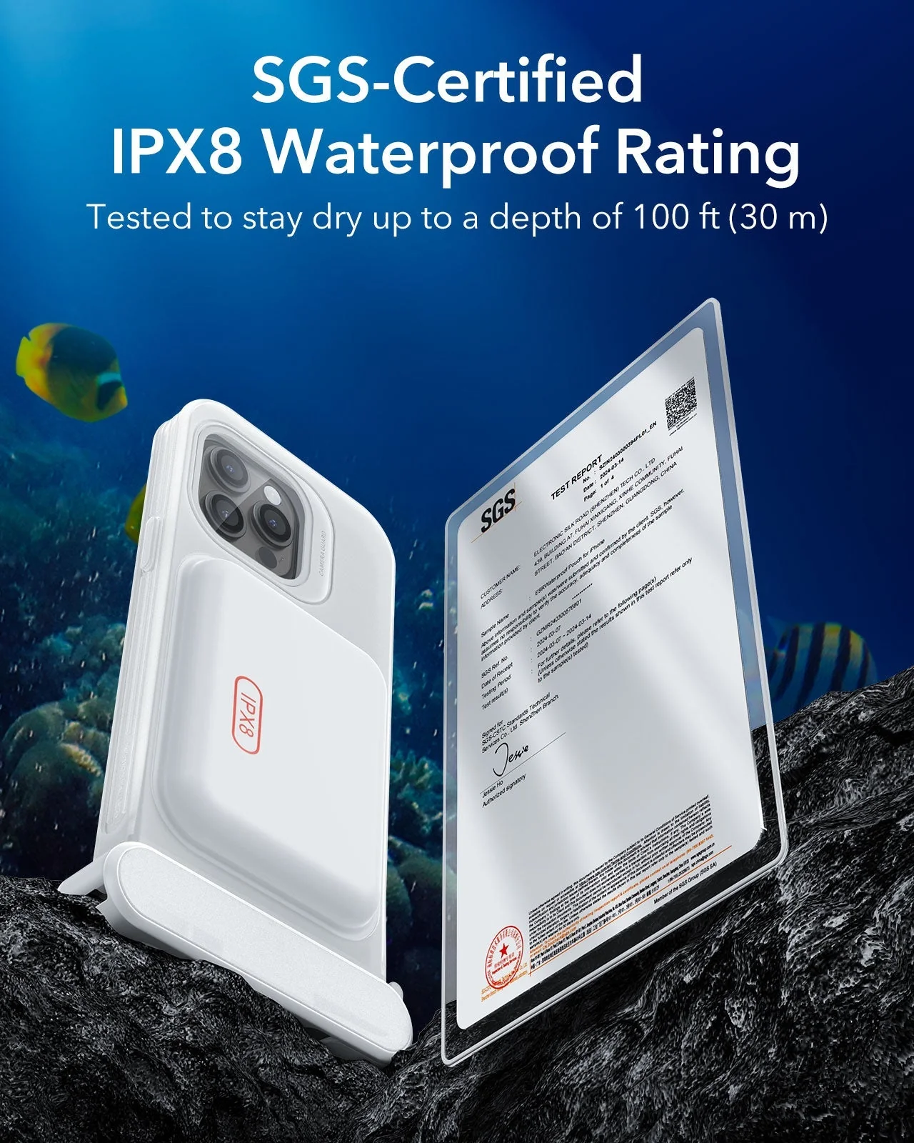 iPhone 15 Pro Max/14 Pro Max Waterproof Phone Pouch Pro - Clear - Image 7
