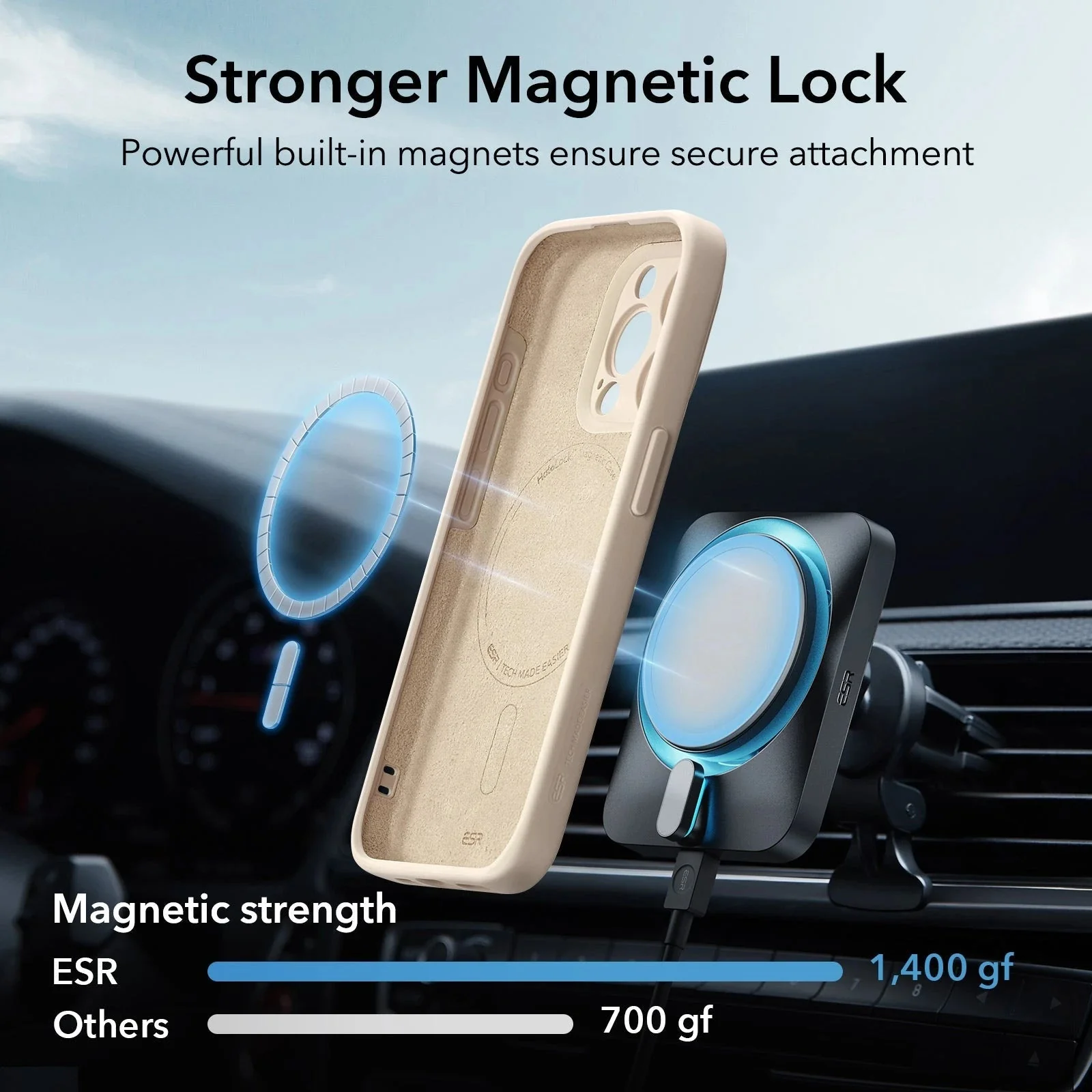 iPhone 15 Pro Max Cloud Soft Case (HaloLock) - Light Tan - Image 3