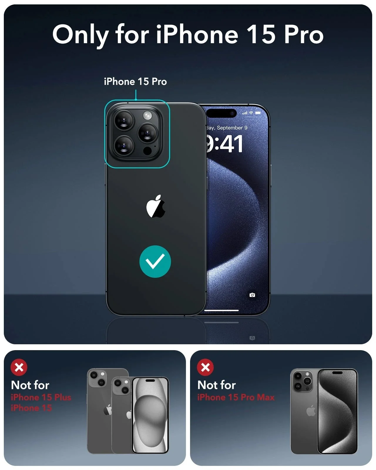iPhone 15 Pro UltraFit Armorite Privacy Screen Protector - 3 Pack - Image 10