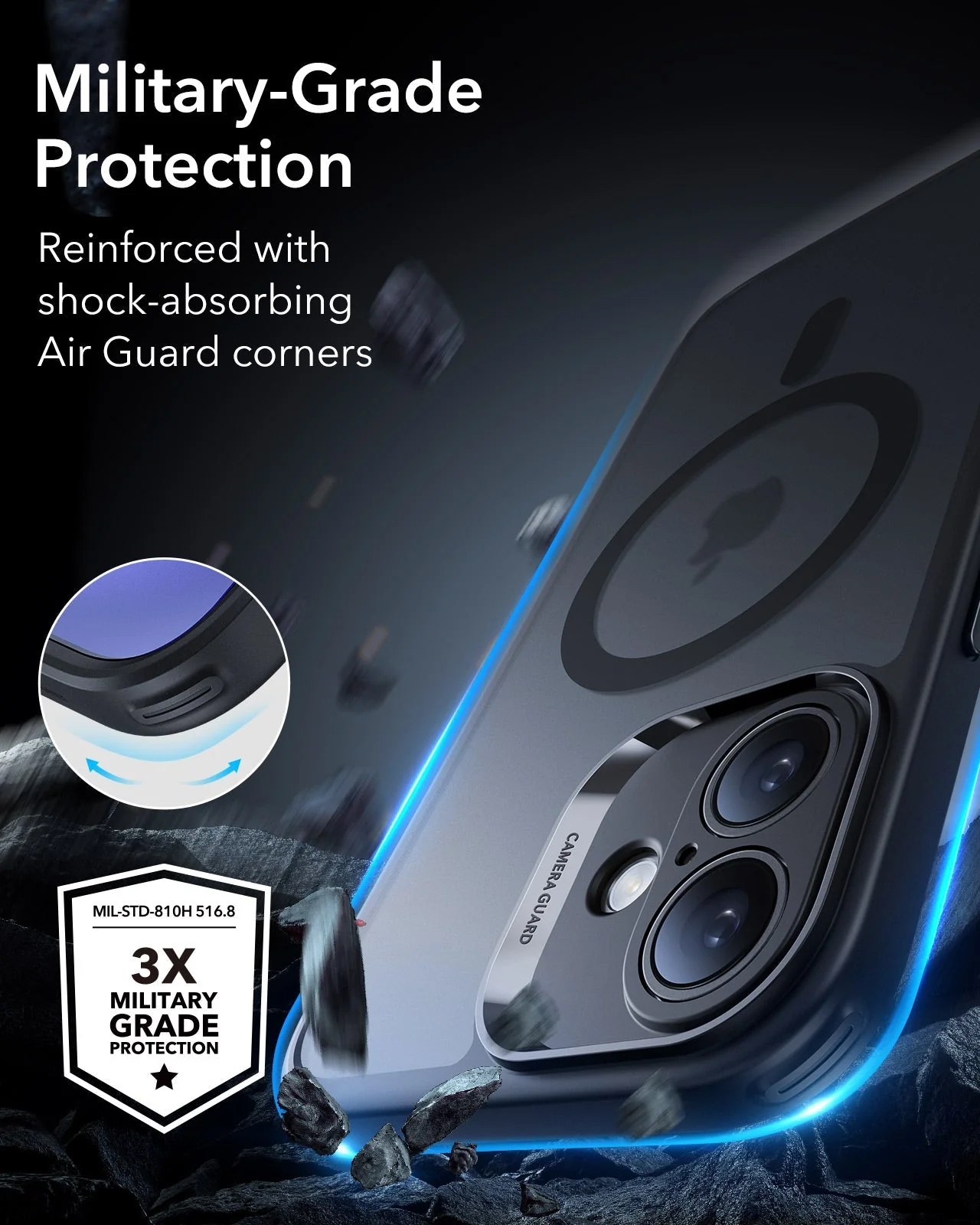 iPhone 16 Classic Pro Case (HaloLock) Set - Clear - Image 4