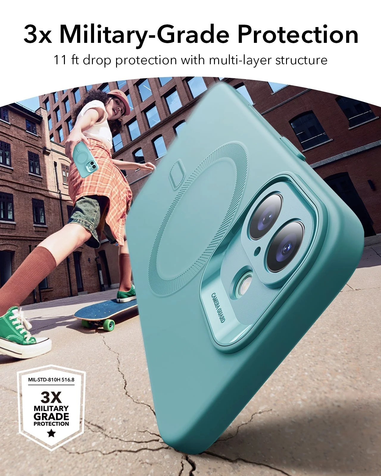iPhone 16 Cloud Soft Magnetic Case (Camera Control) - Teal - Image 3