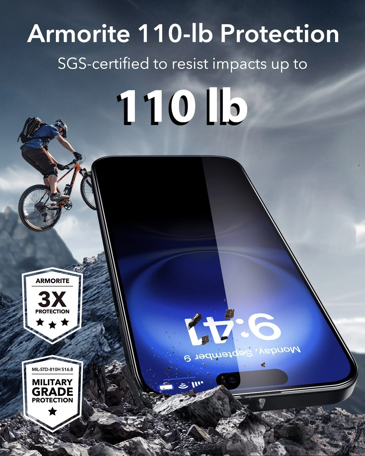 iPhone 16 Plus/15 Plus UltraFit Armorite Privacy Screen Protector - 3 Pack - Image 6