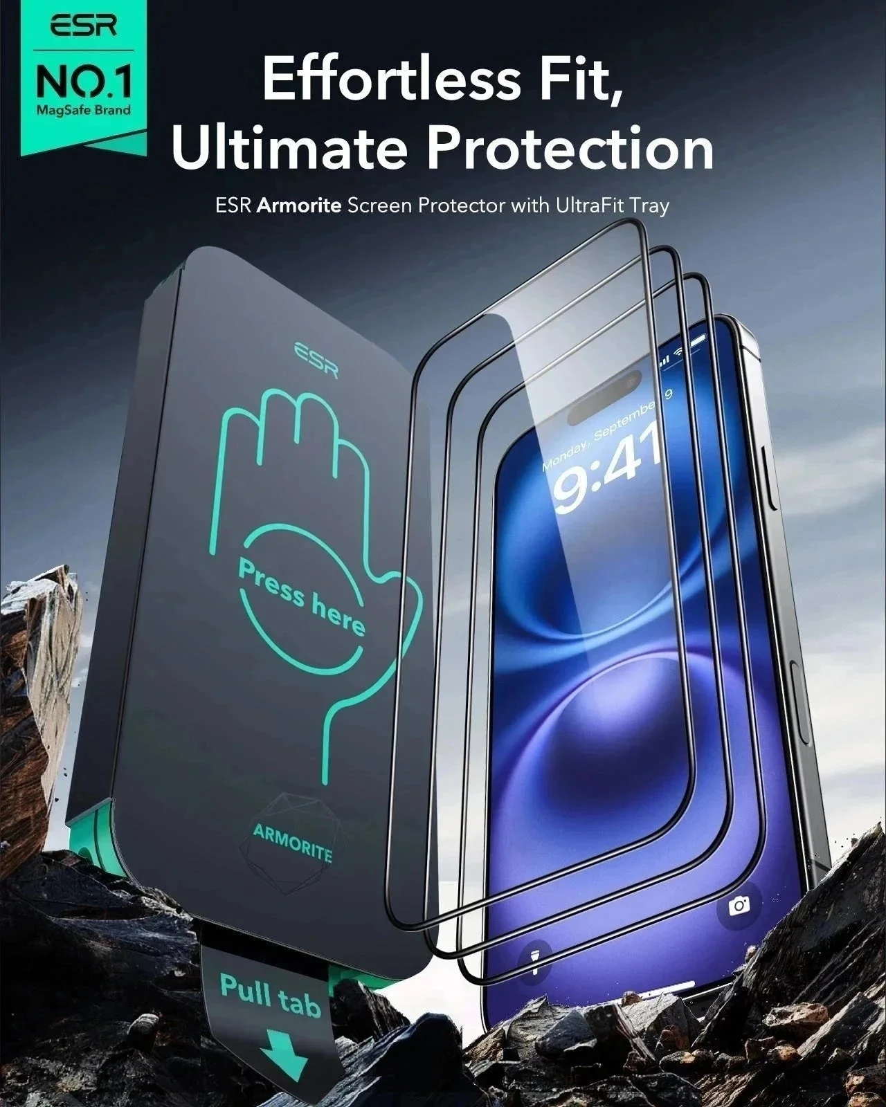 iPhone 16 Plus Classic Hybrid Magnetic Case (Camera Control) & Screen Protection Bundle - Clear - Image 9