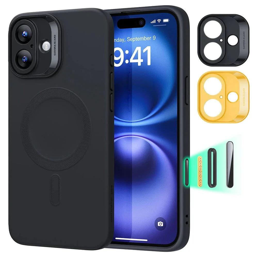 iPhone 16 Plus Cloud Soft Magnetic Case (Camera Control) - Black
