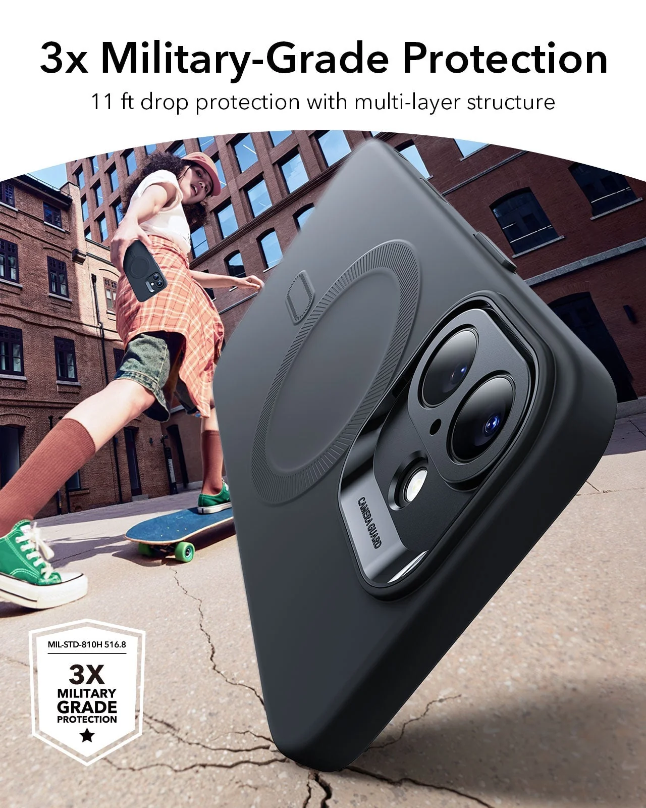 iPhone 16 Plus Cloud Soft Magnetic Case (Camera Control) - Black - Image 3