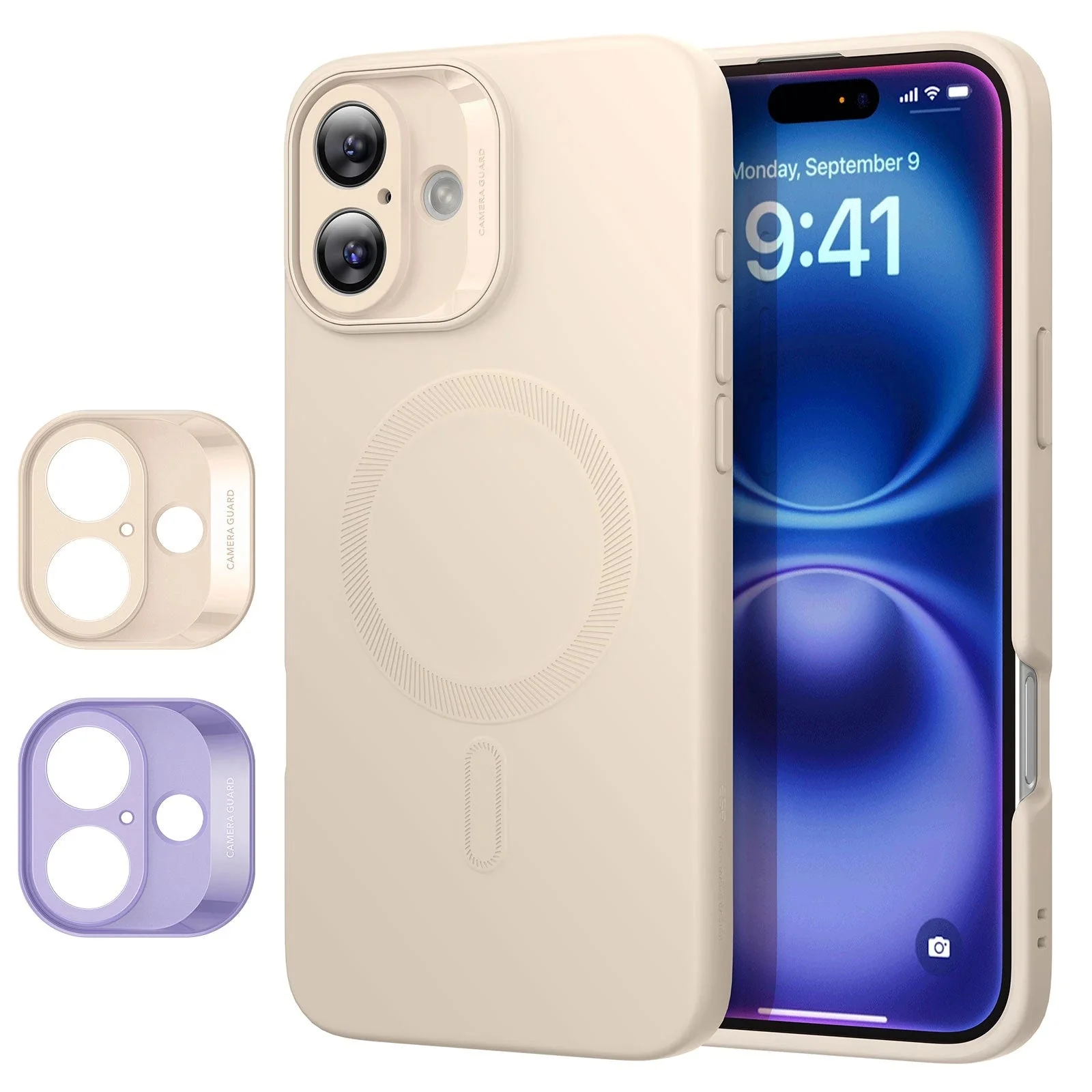 iPhone 16 Plus Cloud Soft Case (HaloLock) - Light Tan
