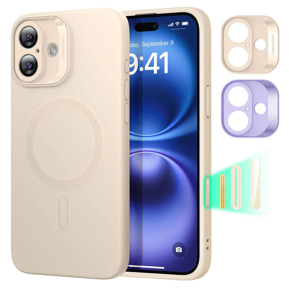 iPhone 16 Plus Cloud Soft Magnetic Case (Camera Control) - Light Tan