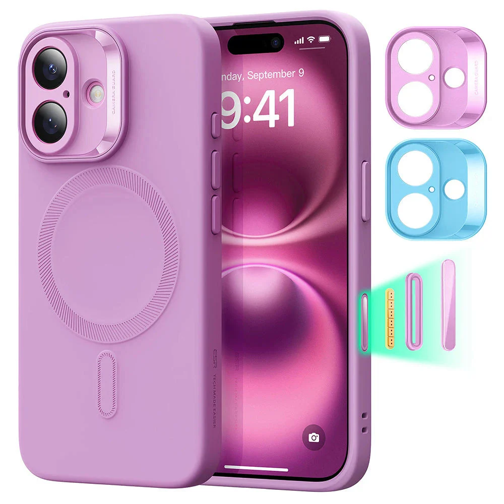 iPhone 16 Plus Cloud Soft Magnetic Case (Camera Control) - Pink