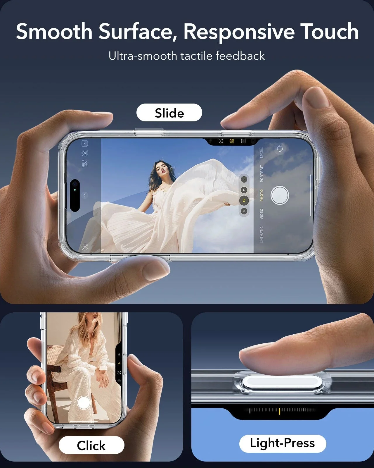 iPhone 16 Pro Max Armor Tough Magnetic Case (Camera Control, Stash Stand) - Clear - Image 4