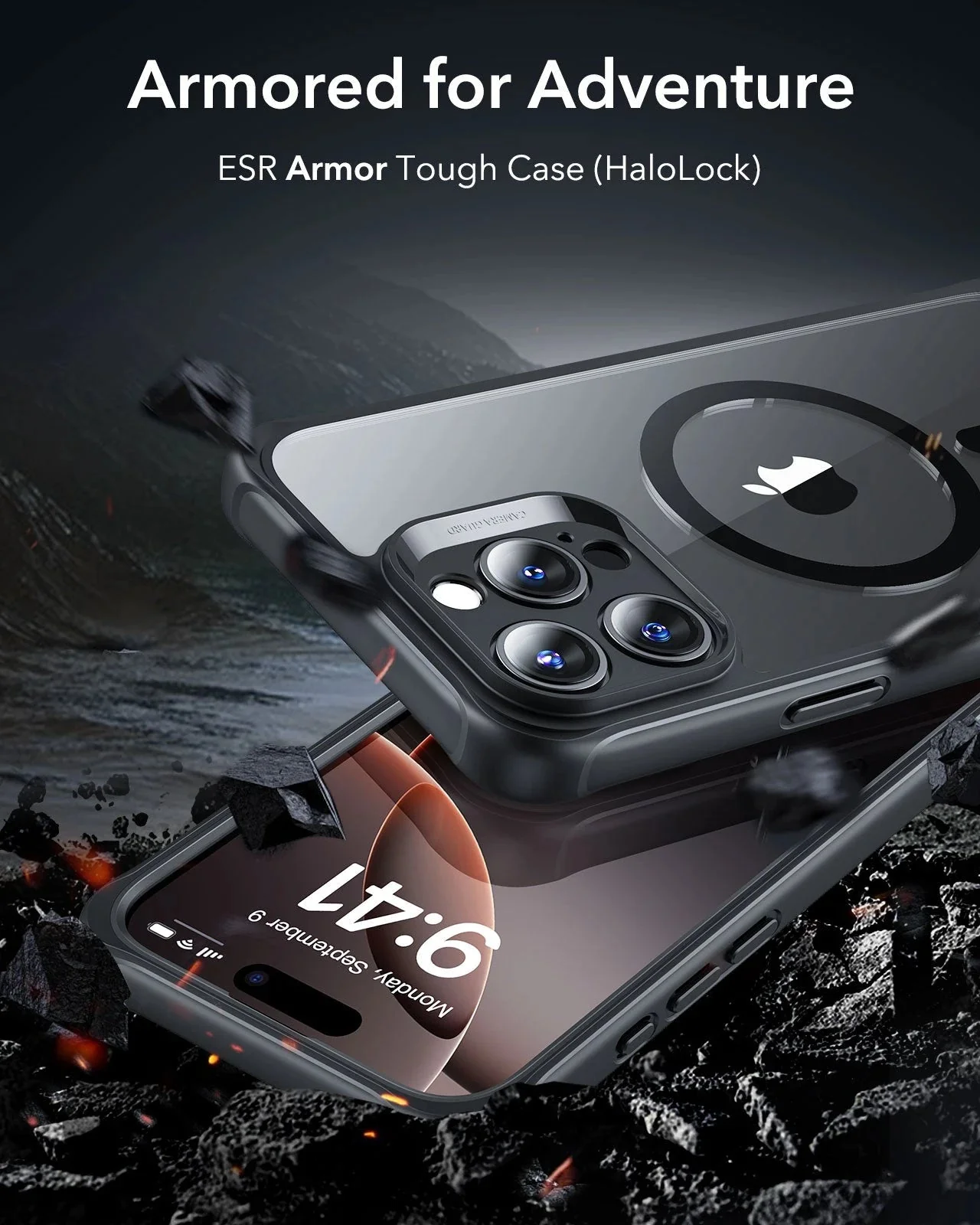 iPhone 16 Pro Max Armor Tough Case (HaloLock) - Clear - Image 2