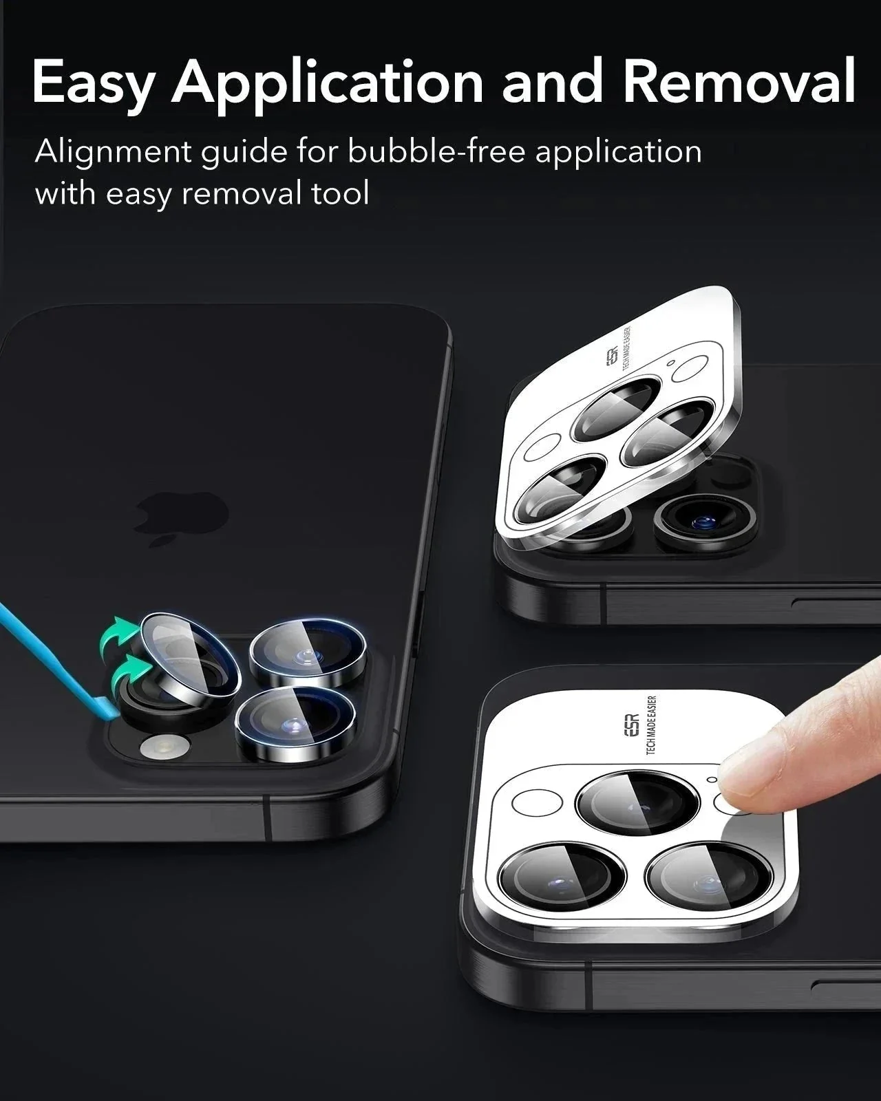 iPhone 16 Pro Max Classic Hybrid Magnetic Case (Camera Control, Stash Stand) & Privacy Screen Protector Bundle - Clear Black - Image 17